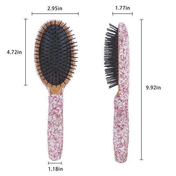 NEW Sparkling Bling Crystal Rhinestone Hair Brush main image 5